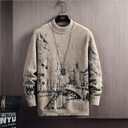 Autumn And Winter Round Neck Long Sleeved Pullover
