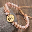 Double Layer Hand-woven Natural Stone Hollow Yoga Meditation