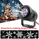 Projector Lamp High-brightness Christmas Snowflake Indoor Holiday Decoration