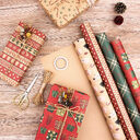 Vintage Christmas Kraft Wrapping Paper Gift