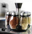 7pcs/set Condiment Set Pepper and Salt Cruet glass