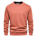 Men's Loose Round Neck Sweater Solid Color Casual