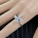 Spinner Ring For Women Flower Bee Elegant Adjustable