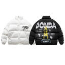 Dark High Street Graffiti Spray Paint Winter Cotton