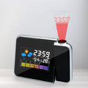 LED Alarm Projection Clock Thermometer Hygrometer Wireless Weather