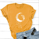 Casual Cartoon Character English Print Women's T-shirt