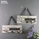 Mediterranean Welcome Plate Marine Ornament Helmsman Sea Anchor