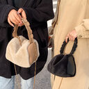 Autumn And Winter Small Furry Crossbody Hand Bag