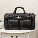 Leather Men's Hand-held Large-capacity Short-distance Travel Bag
