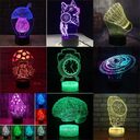 New 3D Colorful Touch Remote Control LED Desk