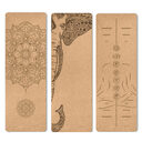 Portable Cork Yoga Non-Slip Exercise Mat Composite Environmentally