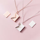 Fashion Jewelry Envelop Necklace Women Lover Letter Pendant