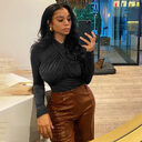 Hang Neck Long Sleeves Over Western Style Slim