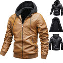 Winter Stand-collar PU Jacket Leather Men