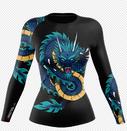 Women Blue Dragon Longsleeve - Xmartial