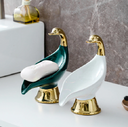 Soap Rack Creative Swan Household Non-playing Ceramic