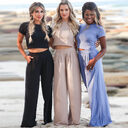Short Sleeved T Shirt And Trousers Two Piece
