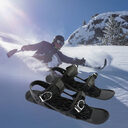 Mini Ski Skates Portable Short Skiboard Adjustable Shoes