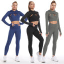 Yoga Clothing Suit Sports Fitness Female Quick-drying Peach