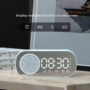 BT Music Alarm Clocks Mirror FM Radio LED