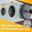 Adjustable Punching Saw Cutting Diameter 45-130MM Easy