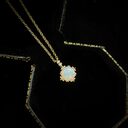 Opal Court Style Glow Gold Plated 14k Yellow