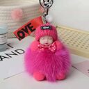 Cute Sleeping Doll Plush Keychain Pendant Backpack