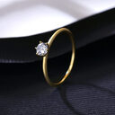S925 Silver Wind Star Ring Set With Zircon