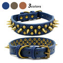 Retro Studded Spiked Rivet Large Dog Pet Leather