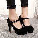 Work shoes buckle Mary Jane