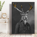 Living Room Decor Wall Black Wildlife Canvas Poster