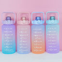 Gradient 2L Straight Frosted Straw Cup