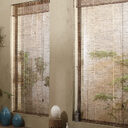 Summer Cloth Ramie Japanese Curtain Tea Room Retro