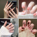 Nail Art Finished Fake Scrub Patch Wearable