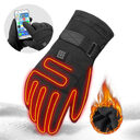 Winter Electric Heated Gloves Motorcycle Touch Screen