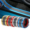Car Carbon Fiber Pattern Door Sill Decorative Protective