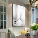 Frameless Abstract Dandelion Flower Canvas Painting Living Room