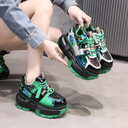 Daddy's Shoes Fashion Single Trendy Lace Up Women