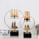 Metal Light Luxury Candle Decoration Nordic Retro Holder