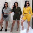 Fashion Women 2 Pieces Set Crop Top Hoodies