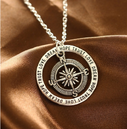 Love hope faith dream compass simple creative pendant