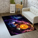 Flannel Home Decor Starry Floor Mat Living Room
