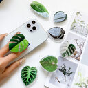 Cute Green Leaves Smartphone Holder Finger Stand Support