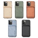Magnetic Card Holder XR Carbon Fiber Pattern Phone