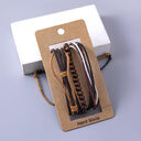 Vintage Multilayer Leather Adjustable Bracelets For Women Men