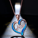Love-shaped MOM Letter Pendant Necklace Mother's Day Gift