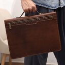 Crazy Horse Leather 13.3 Inch Laptop Bag Vintage