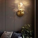 Copper Modern Villa Art Rotating Light Luxury Crystal