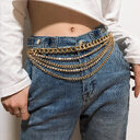 Summer Jewelry Hot Pants Chain Multilayer Gold Fashion