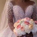 Ball Gown Wedding Dress Long Sleeves Bridal